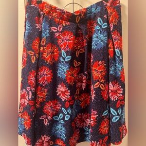 Lularoe floral Madison skirt xl with pockets